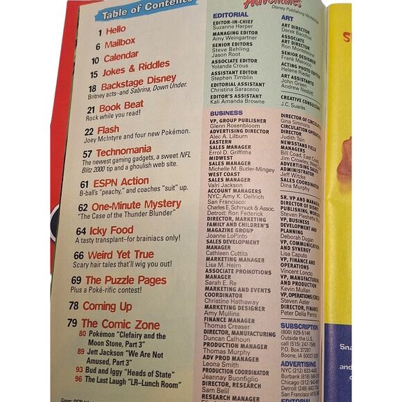 Disney Adventures Vintage Magazine 1999 2000 2002 Lot Of 3 Double Comic Edition - Picture 5 of 12